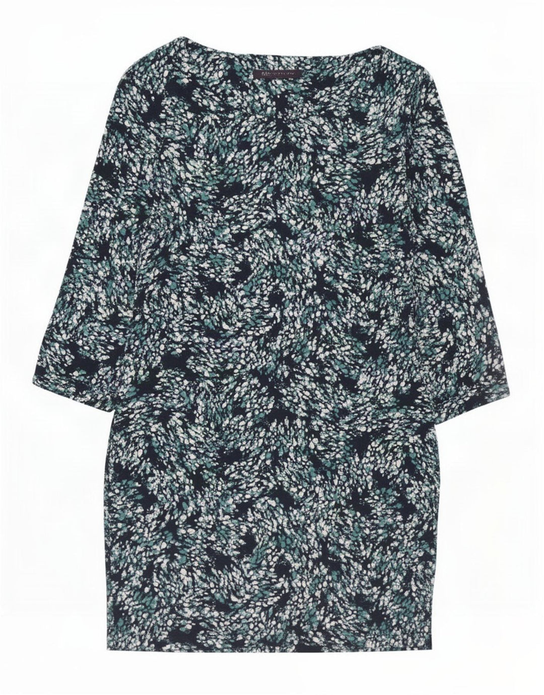 Vestido básico feminino Marks & Spencer Reino Unido 12 médio azul marinho manchado