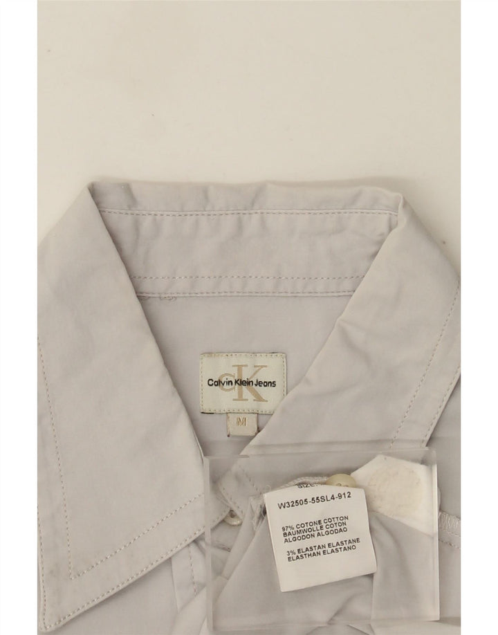 Camisa Calvin Klein Jeans Feminina Brasil 12 Algodão Cinza Médio