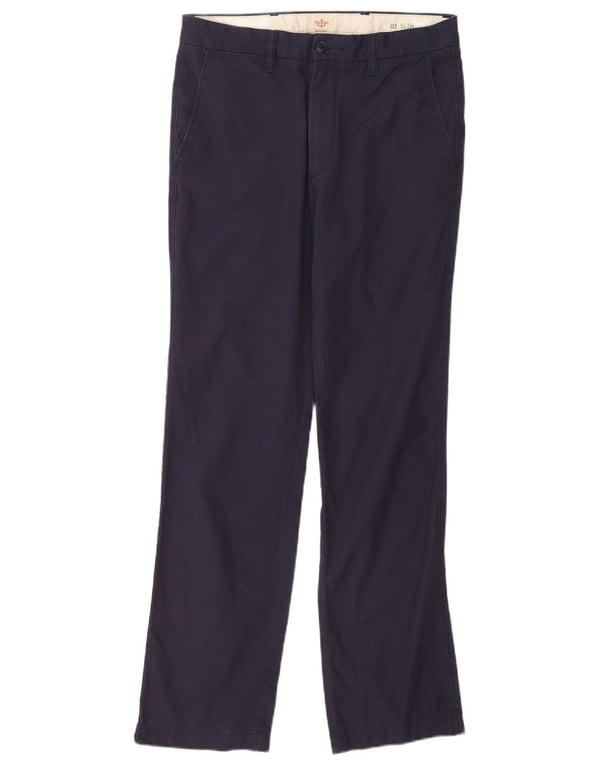 Calça Dockers masculina slim fit Chino W31 L32 algodão azul marinho
