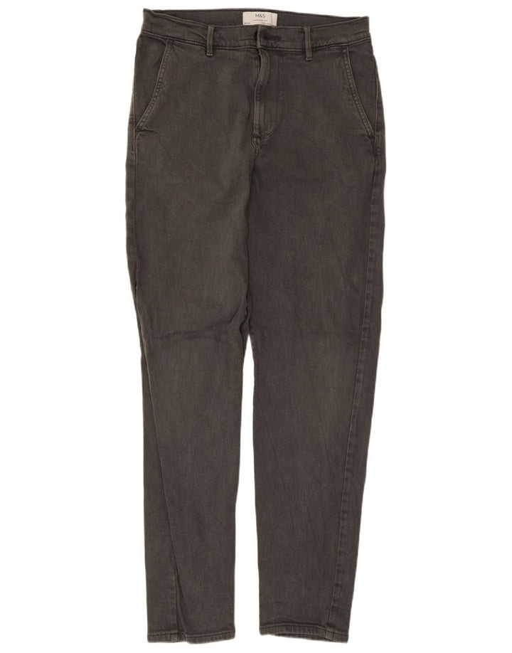Calça jeans masculina Marks & Spencer Tapered W30 L33 algodão cinza