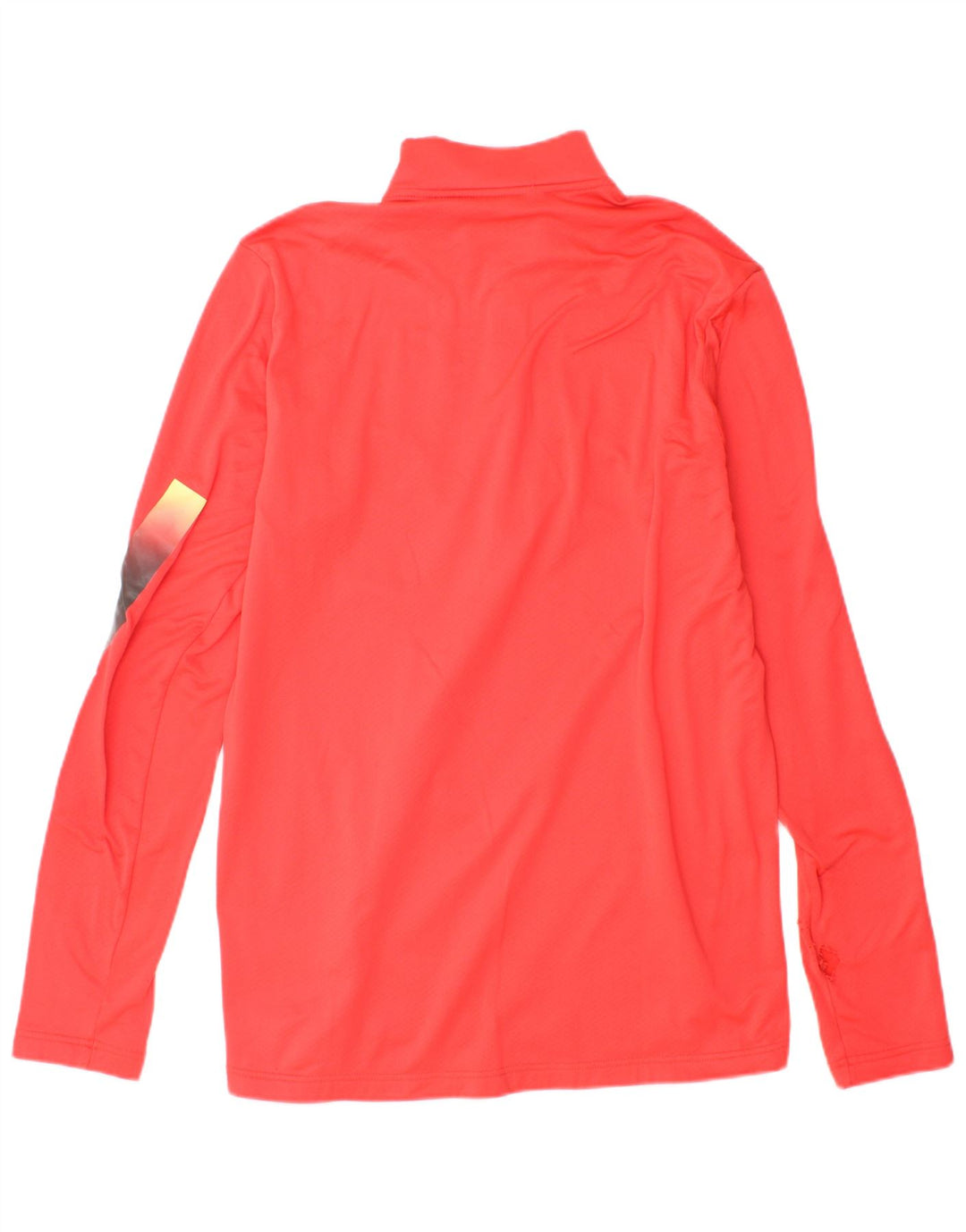 Adidas Mens Graphic Zip Neck Pullover Treino Top Médio Poliéster Vermelho