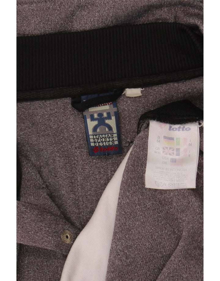 Lotto Mens Treino Top Jacket UK 44/46 2XL Cinza Colourblock Poliéster
