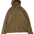 Adidas Mens Hooded Graphic Anorak Jacket UK 38 Medium Khaki Spotted