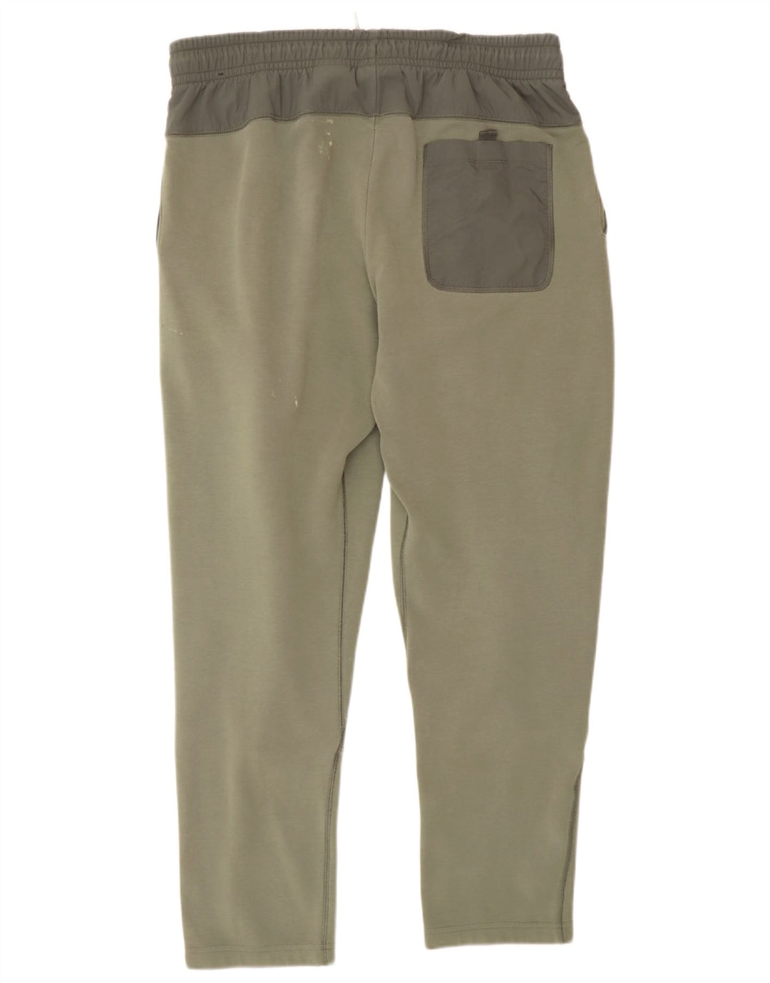 Calça de treino masculina Nike grande verde colorblock algodão