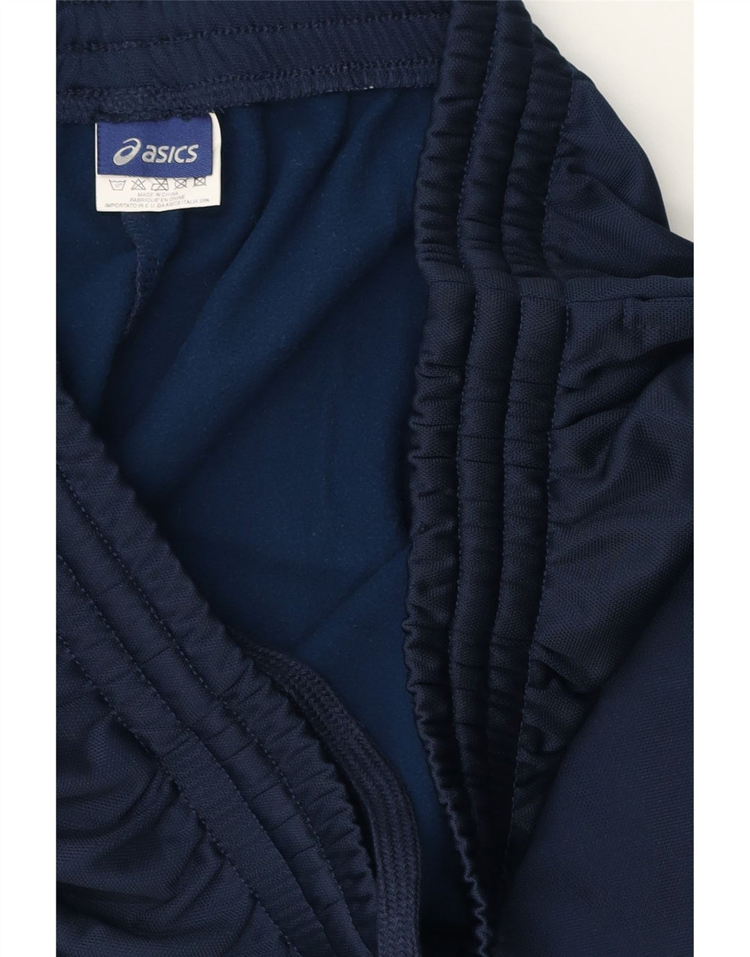 Calça de treino masculina ASICS 2XL poliéster azul marinho