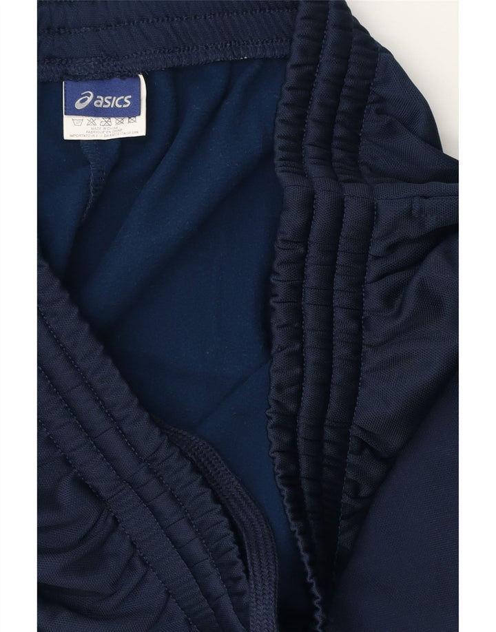 Calça de treino masculina ASICS 2XL poliéster azul marinho