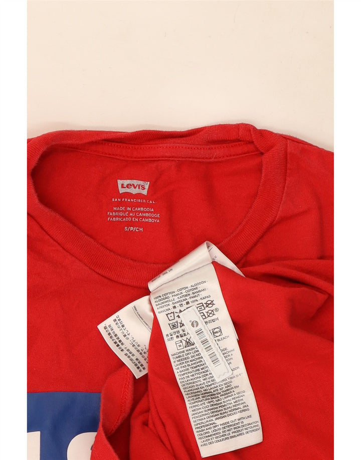Camiseta gráfica masculina Levi's Top pequeno vermelho