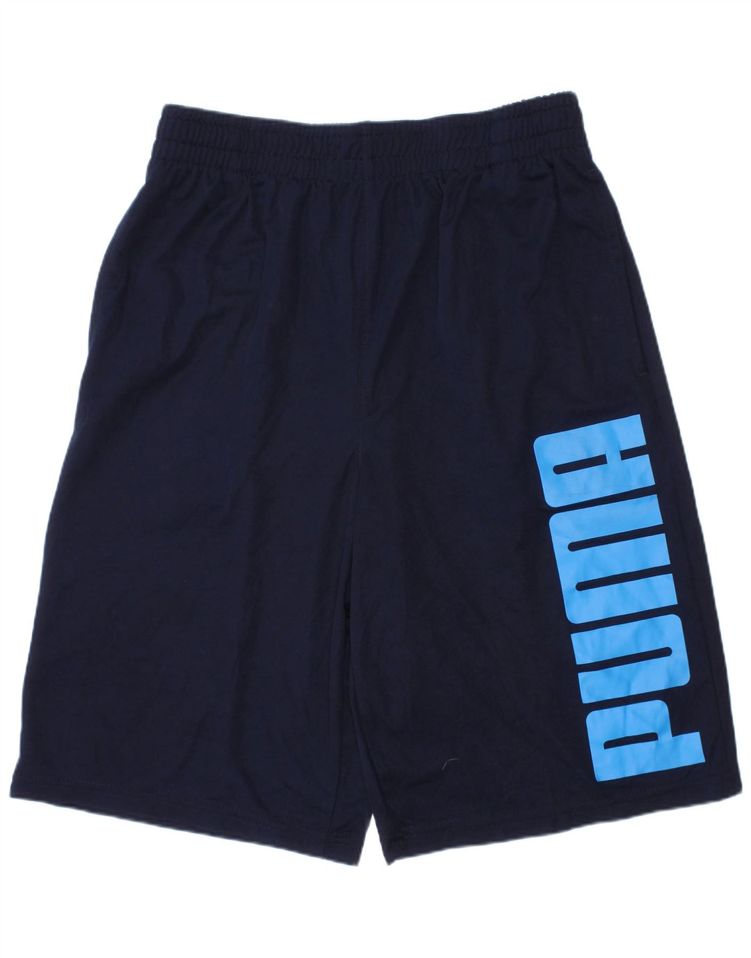 Shorts esportivos gráficos Puma Boys 13-14 anos grandes azul marinho poliéster