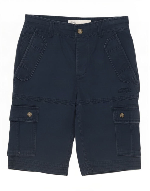 Shorts cargo masculino Weird Fish médio W32 algodão azul marinho