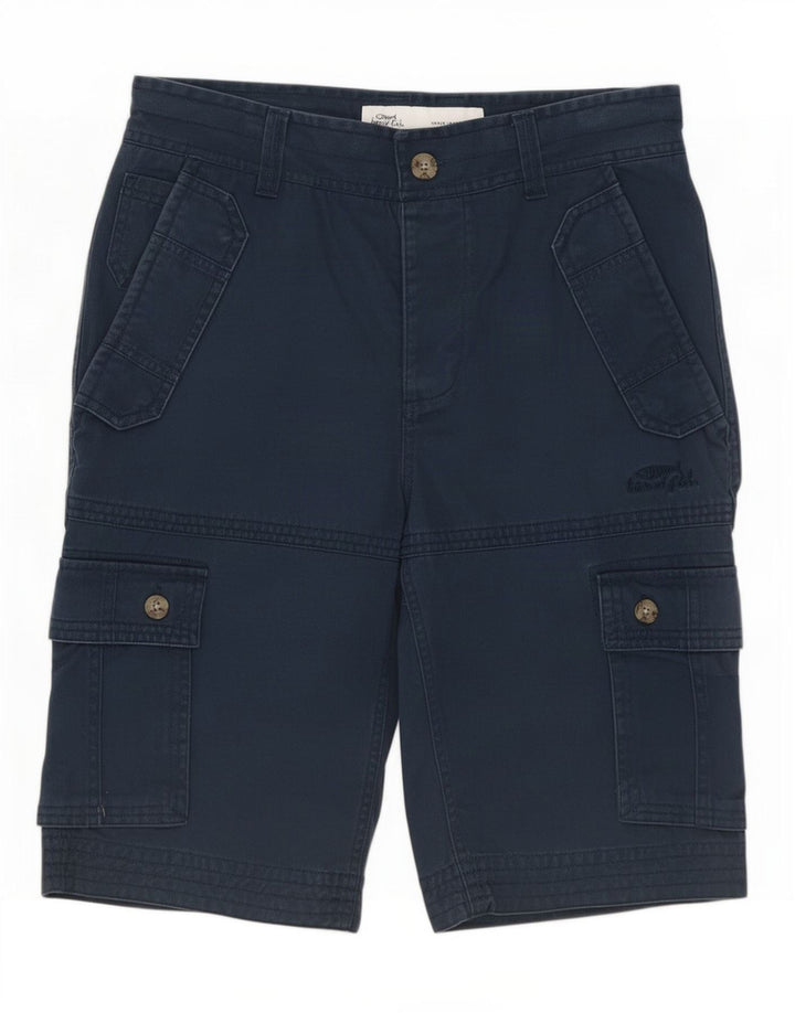 Shorts cargo masculino Weird Fish médio W32 algodão azul marinho