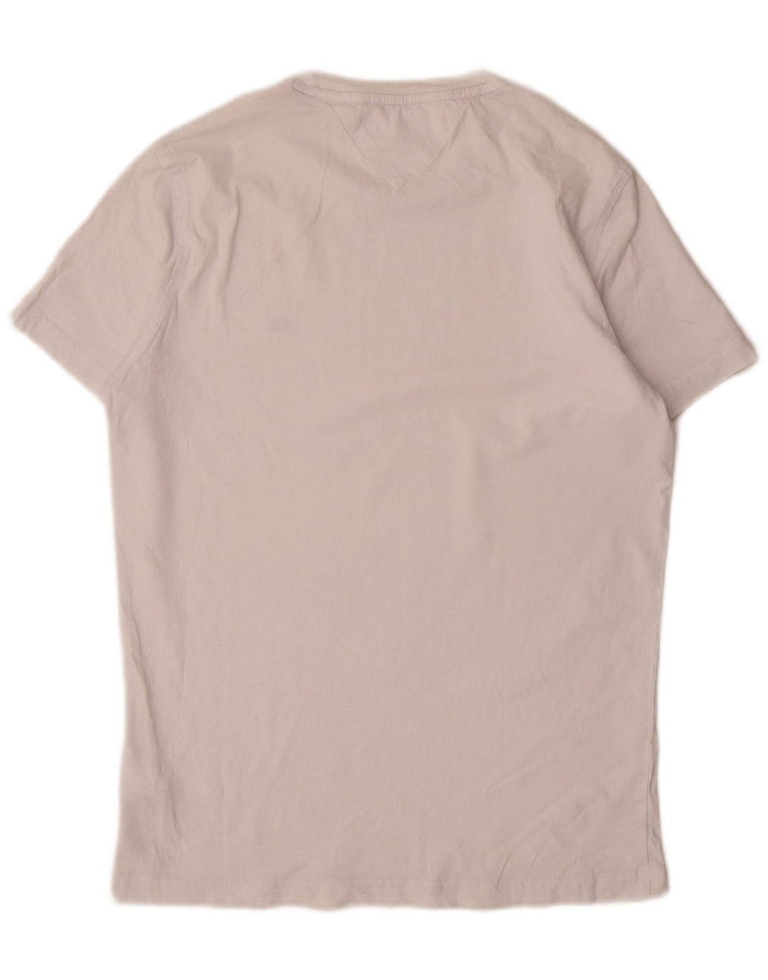 Camiseta masculina Tommy Hilfiger top pequeno algodão branco