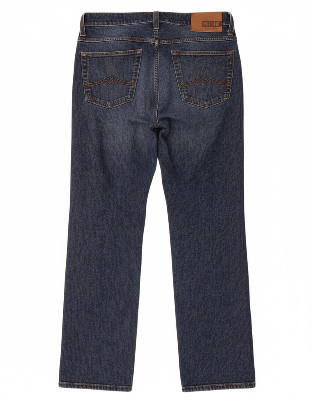 MUSTANG Masculino Texas Straight Jeans W33 L32 Azul Algodão