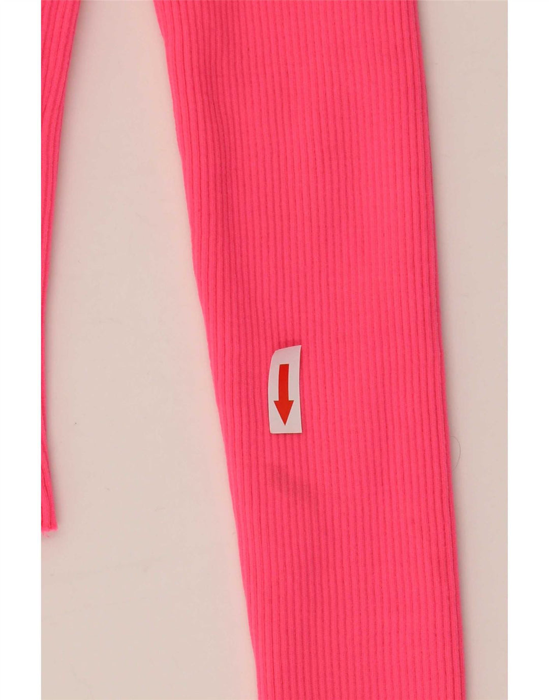 Zara Crop Top Feminino Manga Longa Reino Unido 8 Pequeno Rosa Poliamida
