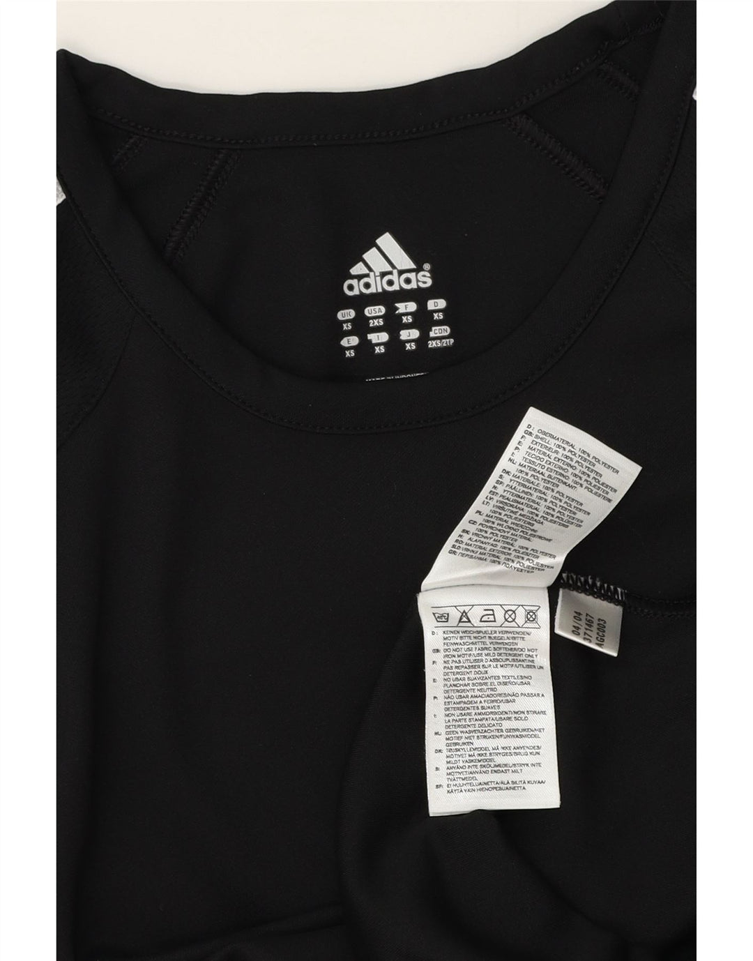 Adidas Mens Top Manga Longa XS Poliéster Preto
