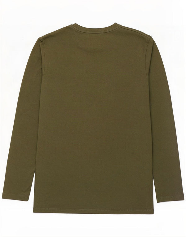 Top gráfico masculino Jack & Jones manga longa XL algodão cáqui