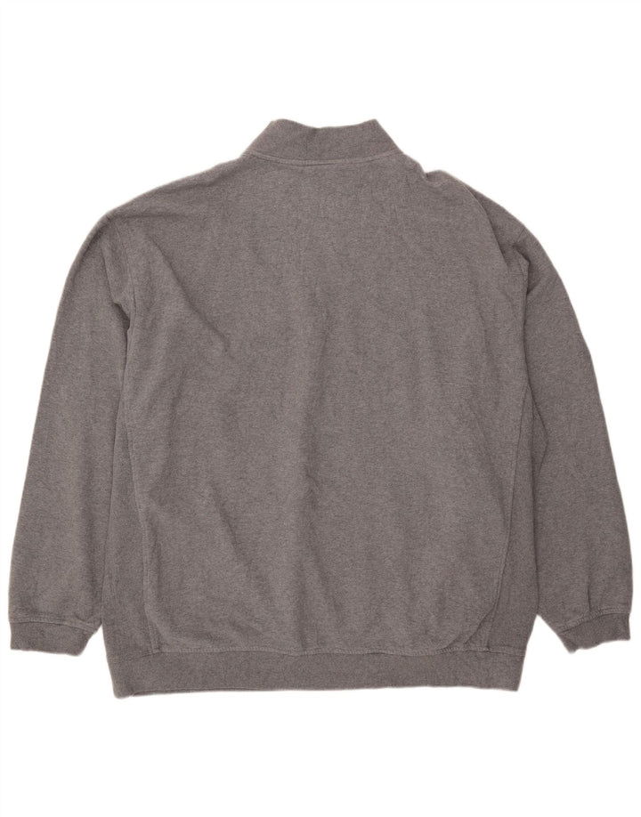 Moletom Nike Masculino com Zíper e Pescoço Jumper 3XL Algodão Cinza