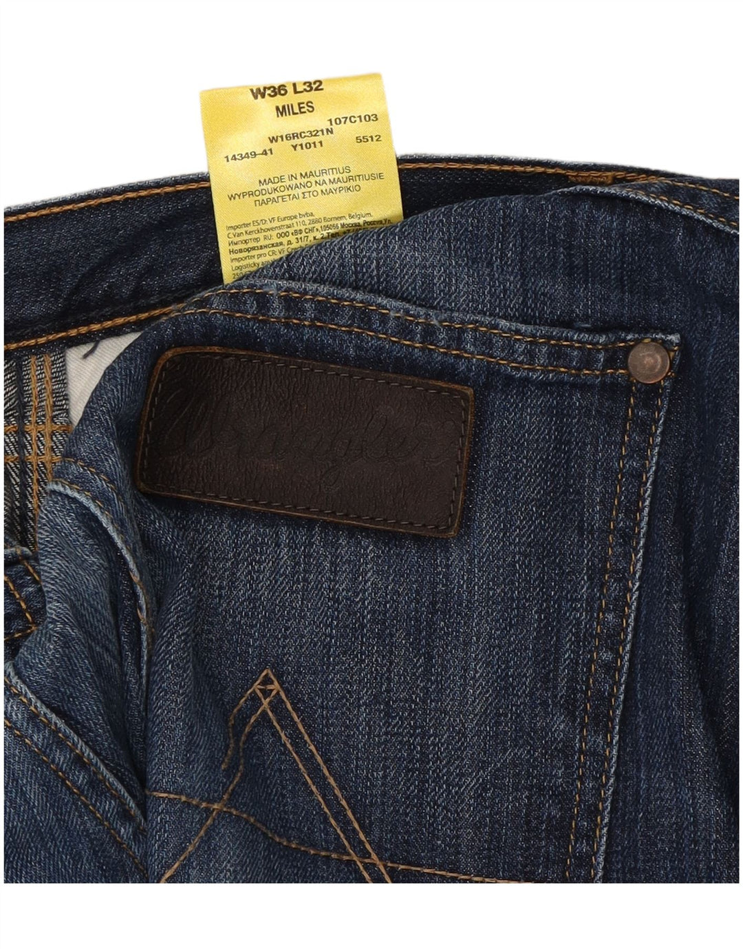 Calça jeans feminina Miles Bootcut WRANGLER W36 L32 azul algodão