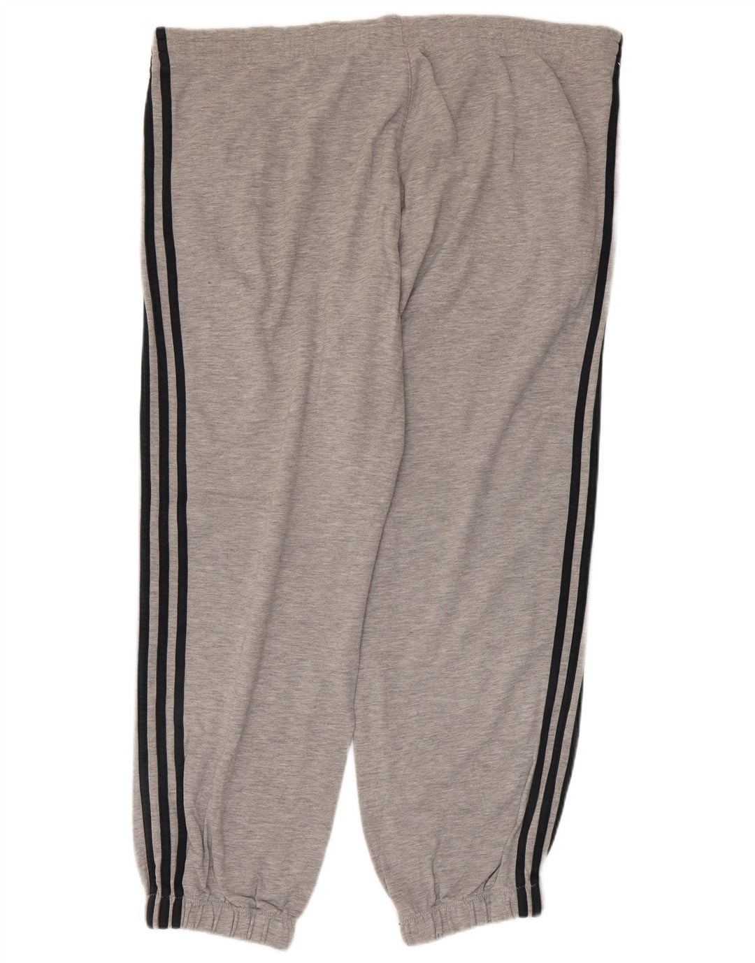 Calças de treino masculinas Adidas Joggers grandes de algodão cinza