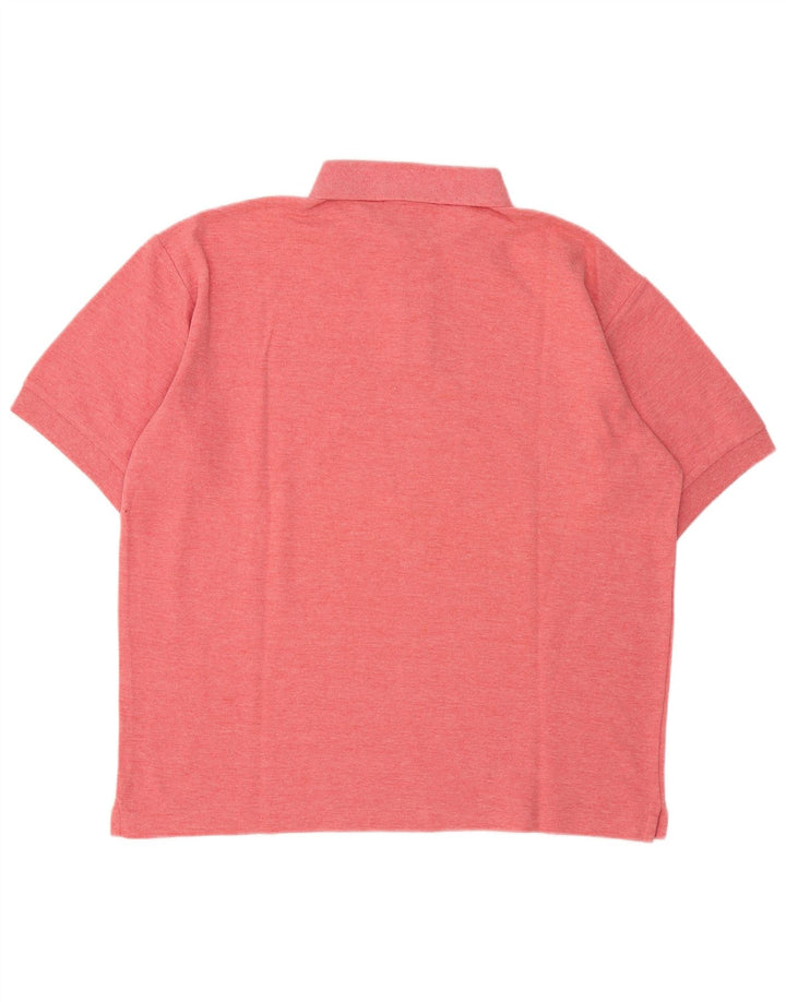 Camisa polo masculina Fila IT 50 algodão manchado vermelho médio