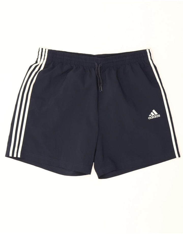 Shorts esportivos masculinos Adidas XL azul marinho