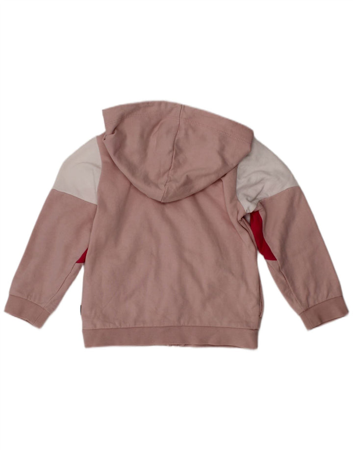 Suéter PUMA para bebês meninas com capuz e zíper 18-24 meses algodão colorblock rosa