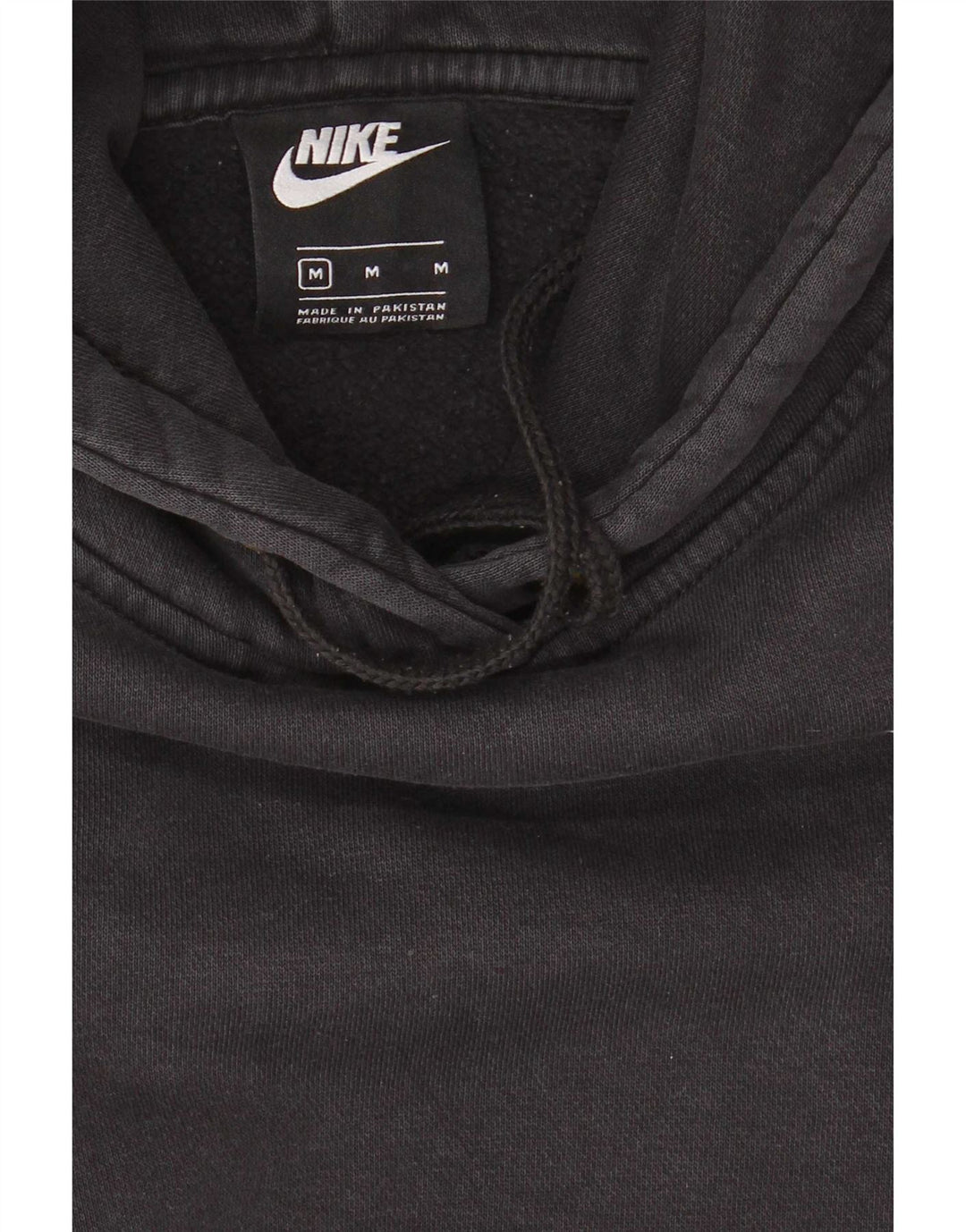 Nike Womens Oversized Hoodie Jumper UK 14 Médio Algodão Preto