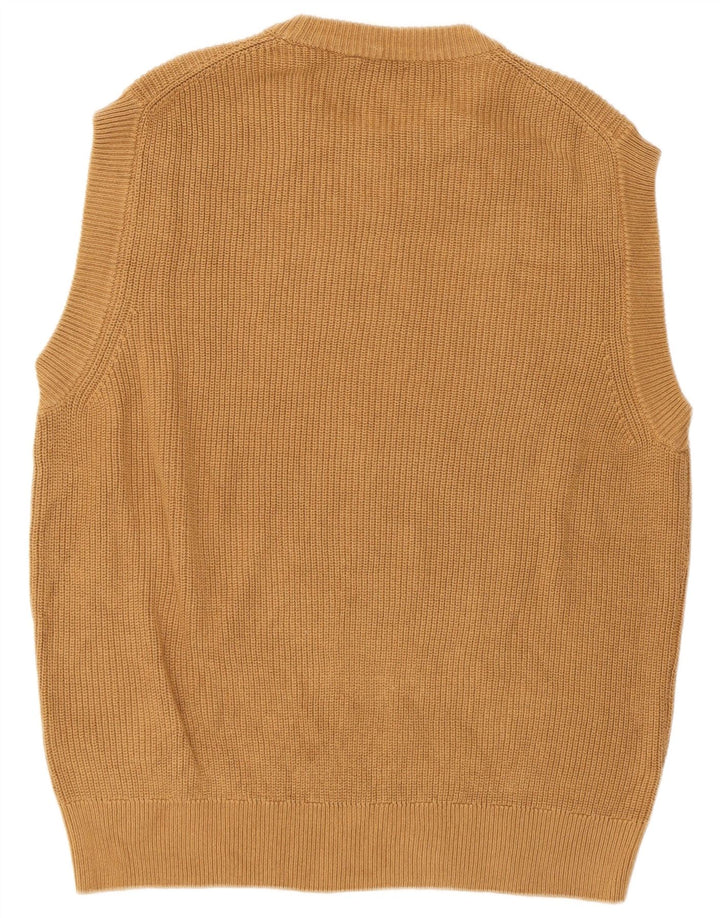 Regata masculina Zara com colete pequeno de algodão marrom