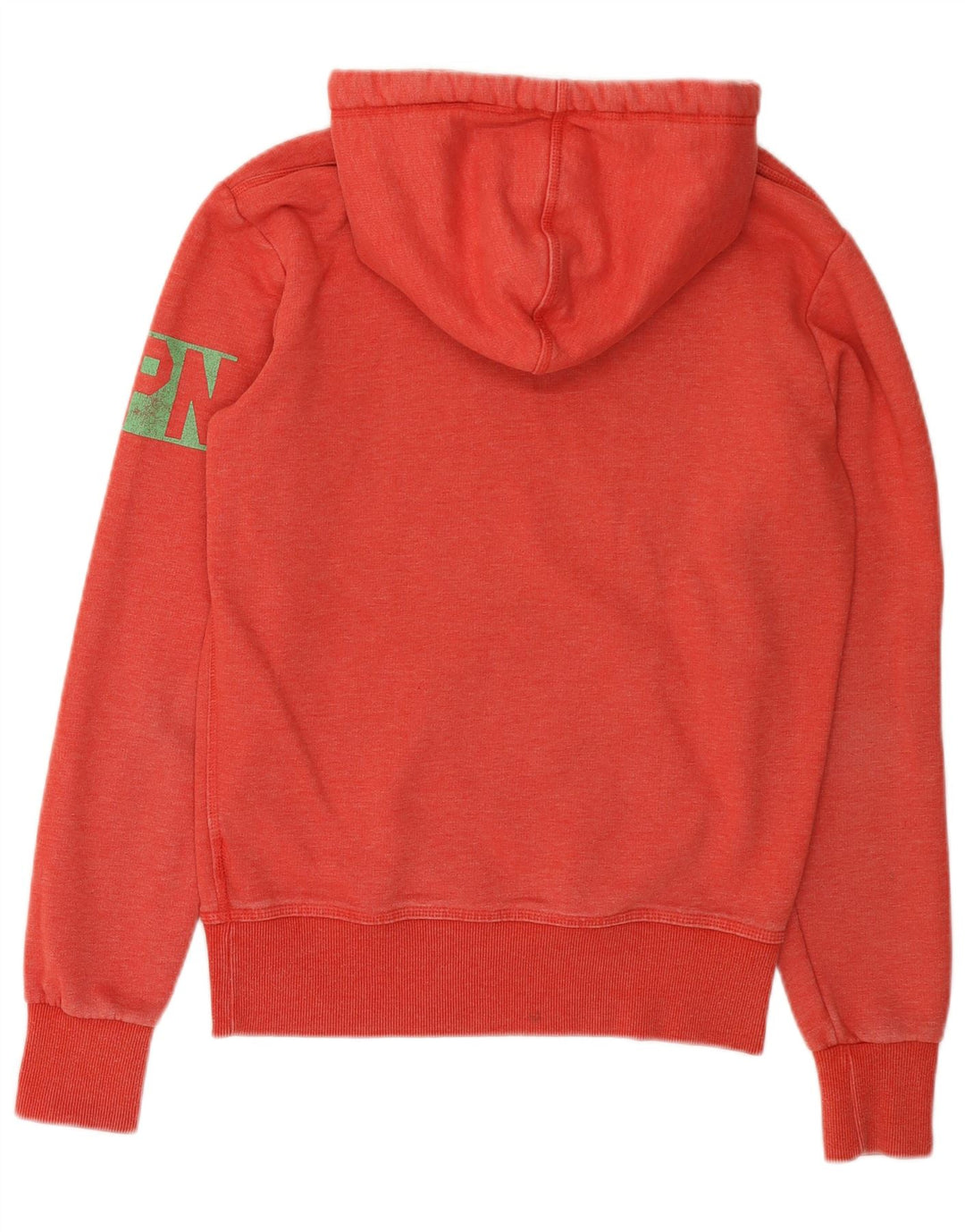 Suéter com capuz gráfico masculino Superdry pequeno algodão vermelho