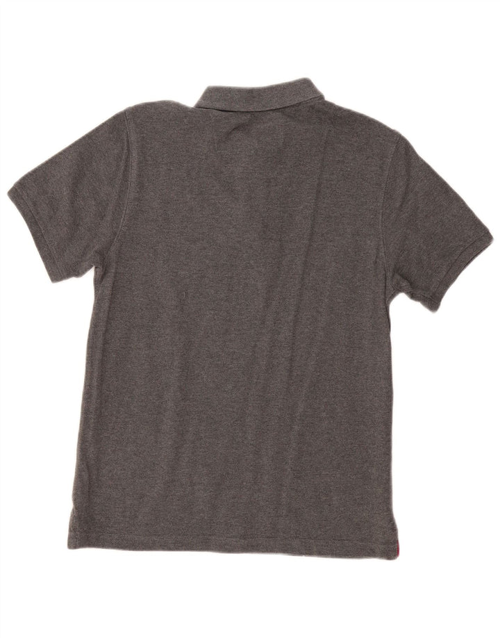 Camisa polo masculina JOULES Classic Fit pequena algodão cinza