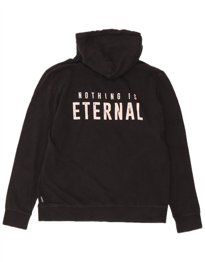Jumper com capuz gráfico masculino JACK & JONES XL algodão preto