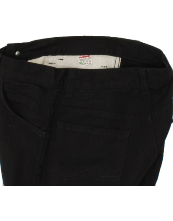 CARRERA Womens Straight Casual Trousers W28 L30  Black Cotton Vintage Carrera and Second-Hand Carrera from Messina Hembry 