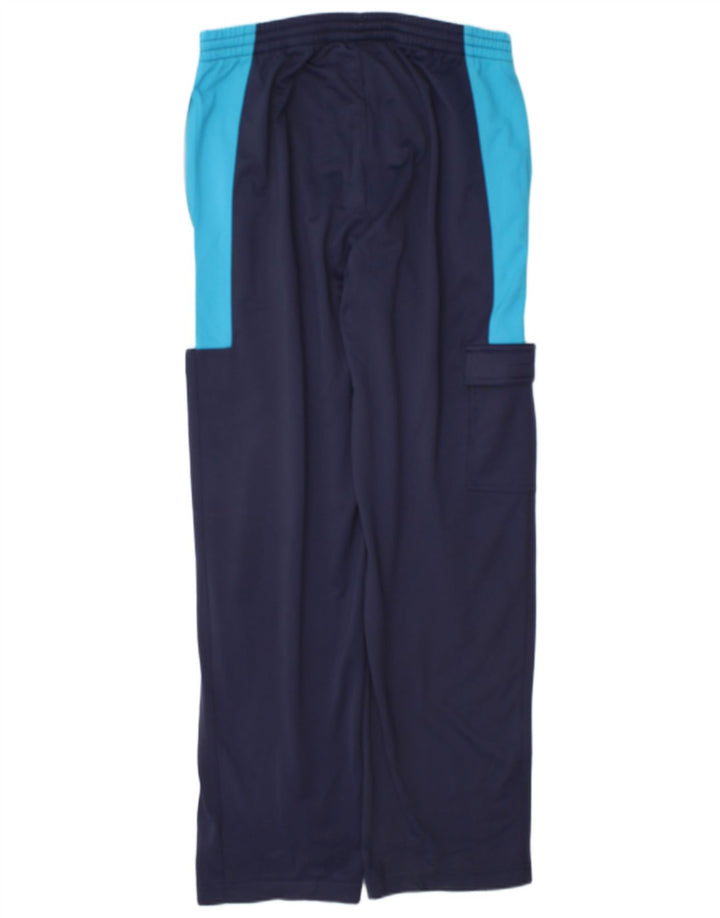 Calça de treino masculina Fila IT 50 poliéster colorblock azul marinho médio