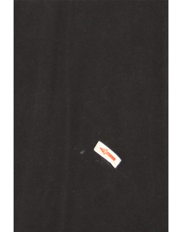Camiseta Nike masculina Swoosh gráfica top médio algodão preto