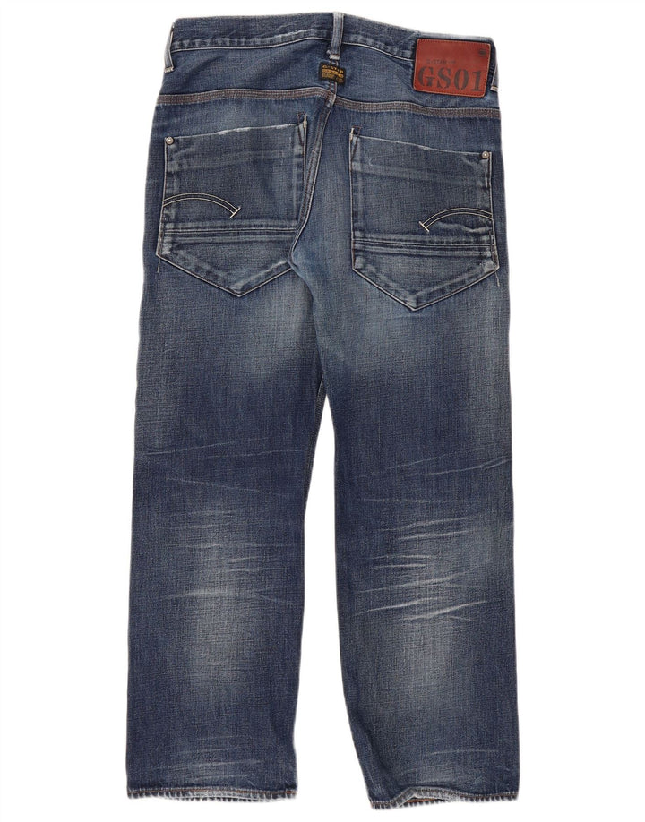 Calça jeans reta masculina G-STAR W32 L28 azul