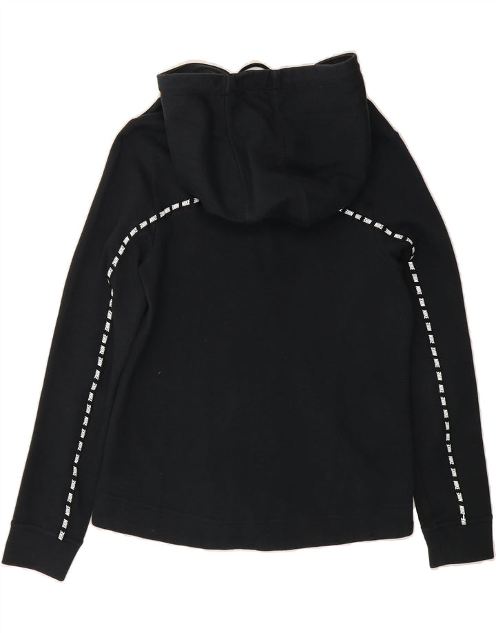 NIKE Womens Zip Hoodie Sweater UK 6 XS Black Cotton Vintage Nike and Second-Hand Nike from Messina Hembry 