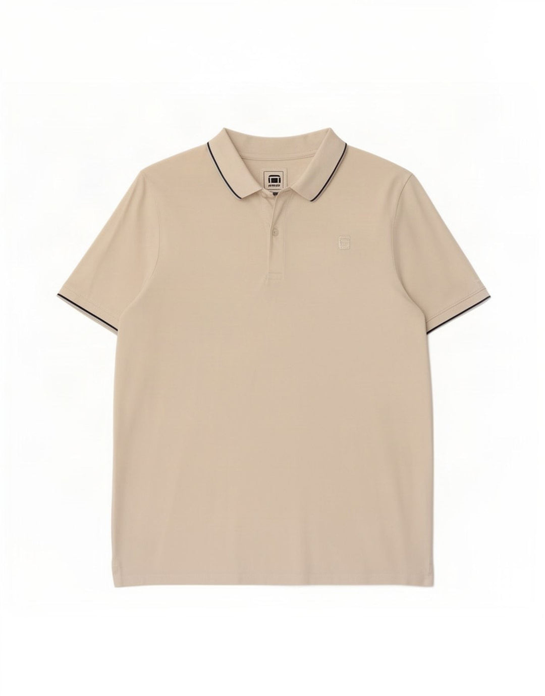 Camisa polo masculina G-Star de algodão branco médio