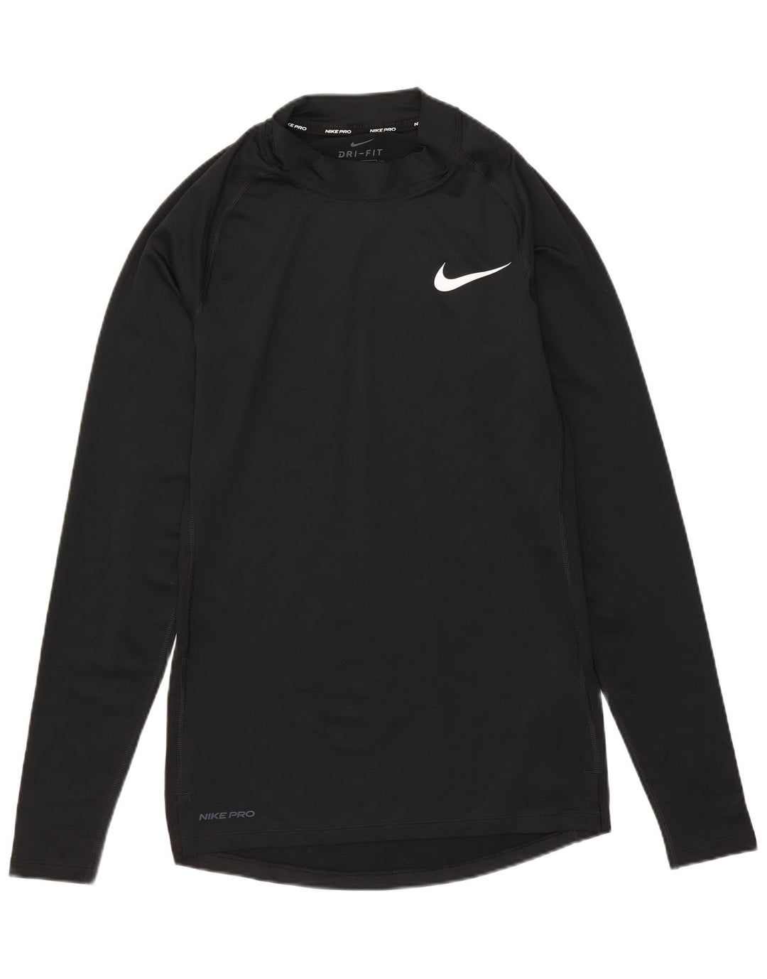 Top Nike Masculino Tight Fit Manga Longa Pequeno Poliéster Preto