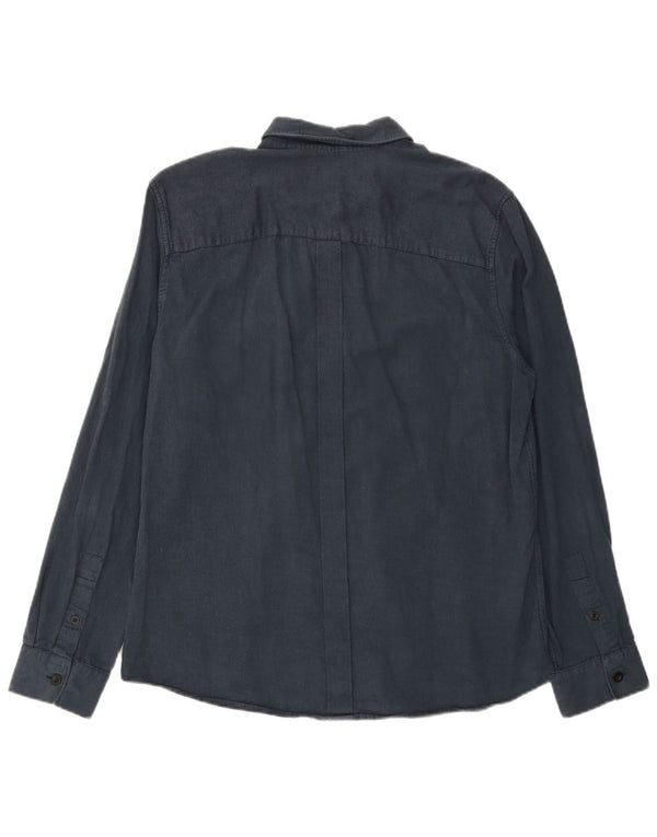 Camisa masculina Slim Fit da Gap tamanho 16 1/2 grande algodão azul marinho