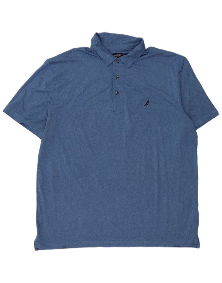 Camisa polo masculina Nautica 2XL poliéster azul