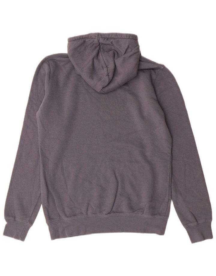 Suéter com capuz masculino Russell Athletic algodão cinza médio