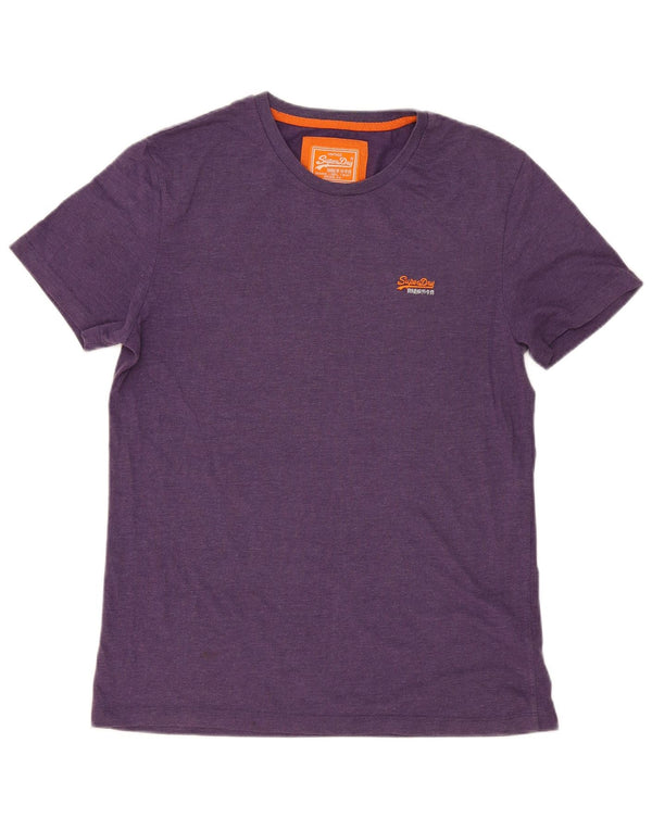 Camiseta masculina Superdry Top XL roxo algodão moderno
