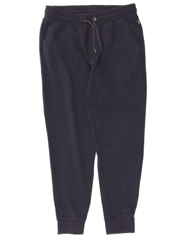 Hugo Boss Calça de treino masculina Joggers grande algodão azul marinho