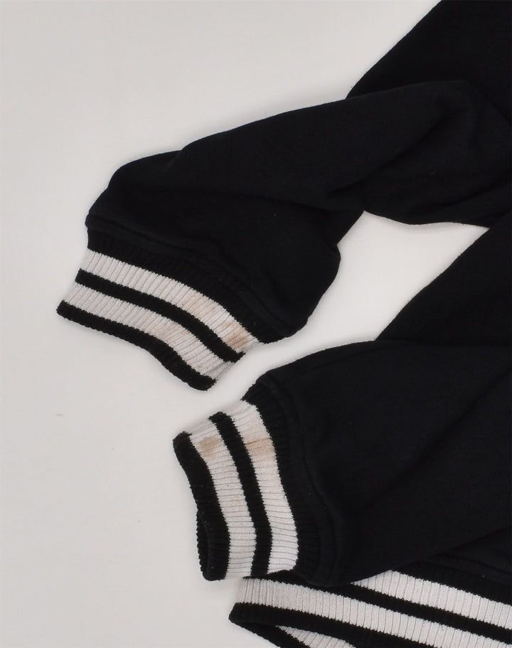 Jaqueta HURLEY Boys Graphic Varsity 11-12 anos grande algodão preto