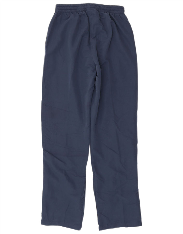 Calça de treino masculina ASICS pequena azul marinho poliéster