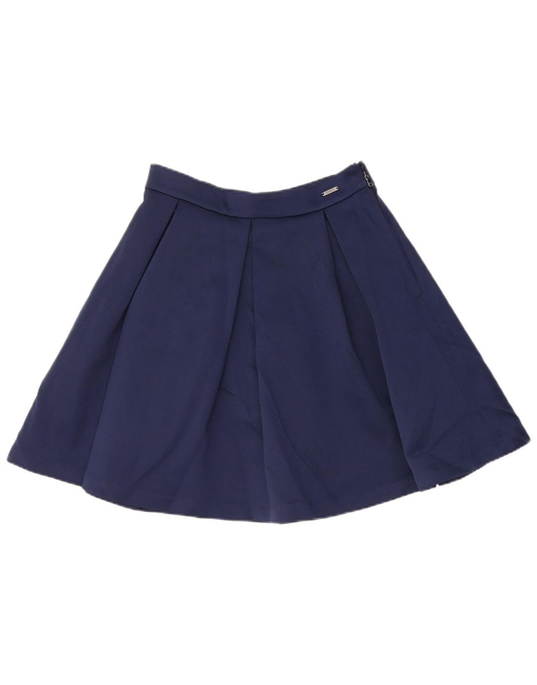 Saia feminina GUESS A-Line W28 poliéster azul marinho médio