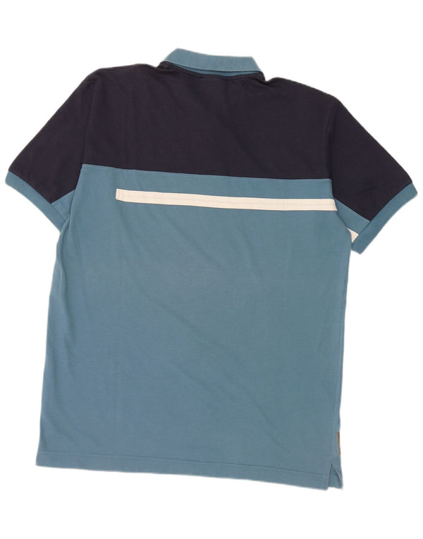 Camisa polo masculina Sergio Tacchini 2XL algodão colorblock azul