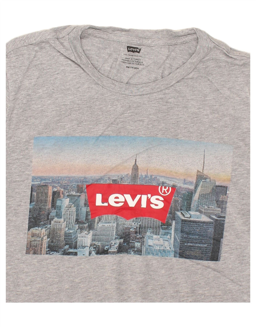 LEVI'S Mens Graphic T-Shirt Top XS Grey Cotton | Vintage Levi's | Thrift | Second-Hand Levi's | Used Clothing | Messina Hembry 