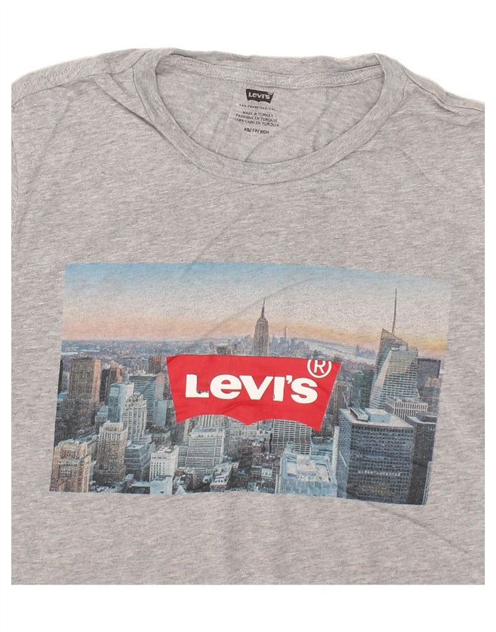 LEVI'S Mens Graphic T-Shirt Top XS Grey Cotton | Vintage Levi's | Thrift | Second-Hand Levi's | Used Clothing | Messina Hembry 