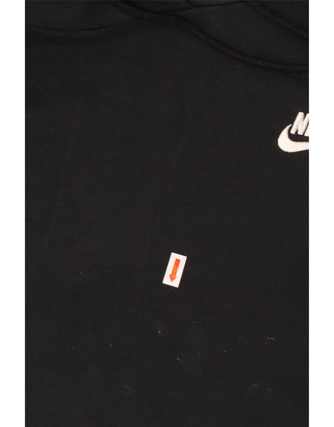 NIKE Womens Oversized Hoodie Jumper UK 14 Médio Preto Algodão