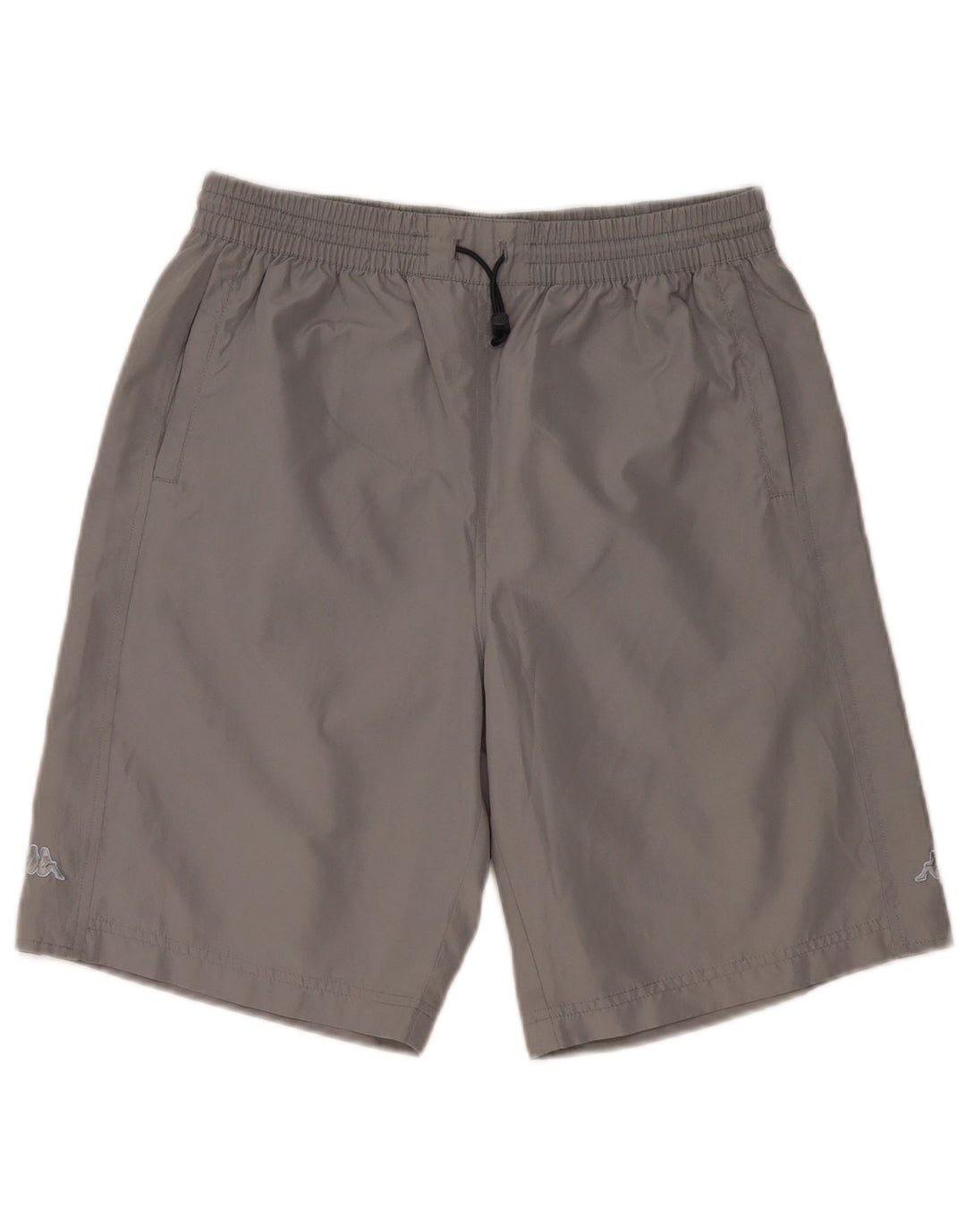 Shorts esportivos masculinos Kappa poliéster cinza médio